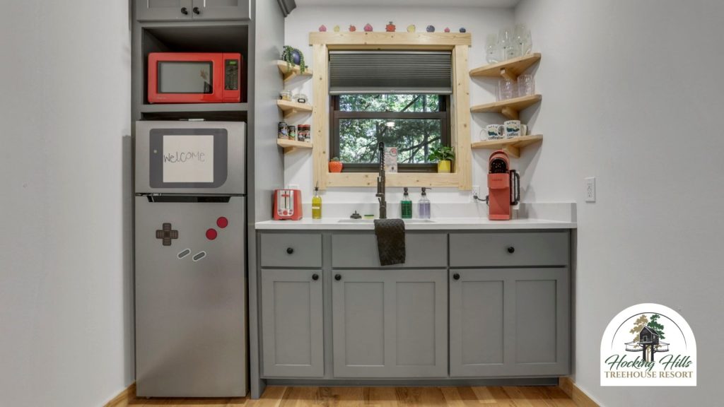 Pikachus Palace Treehouse gaming and pokemon themed kitchen
